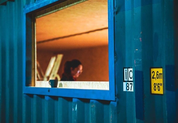 bureau en container Ecoframe
