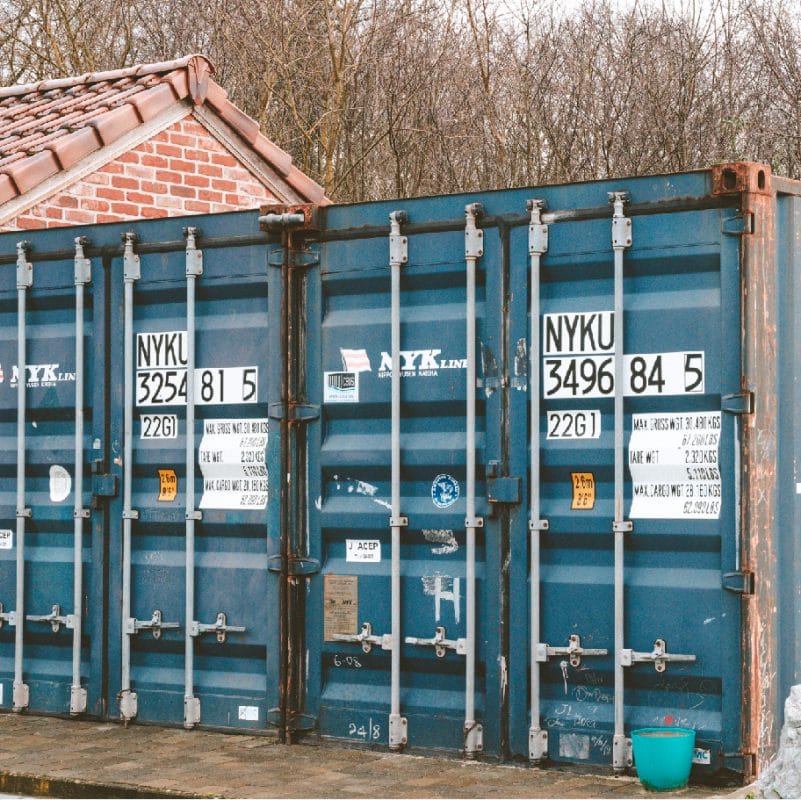 container de stockage modulaire en container recyclé